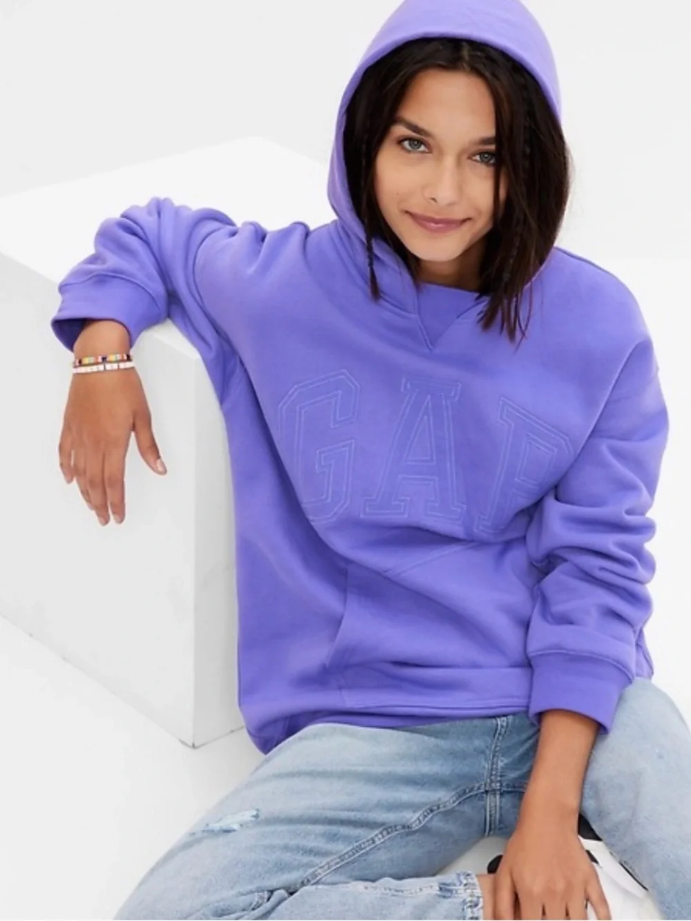 GAP Teen Pullover Hoodie Purple